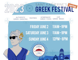 St. Katherine Greek Orthodox Church invites you to its Spring 2023 Greek Festival, Friday, June 2nd to Sunday, June 4th in Falls Church, VA. Click here for details!