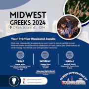Join Greeks and Philhellenes from over the Midwest and beyond from 5/17/24 - 5/19/24 in Cleveland, OH for three days of parties at the first annual Midwest Greeks event!  Ticket packages are now on sale exclusively at DCGreeks.com! Click here for details!