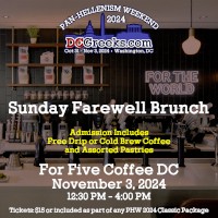 DCGreeks.com Pan-Hellenism Weekend 2024 concludes with a Sunday Farewell Brunch at the L St NW location of For Five Coffee DC in Washington, DC on 11/3/24 from 12:30 PM - 4:00 PM.