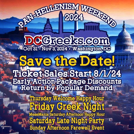 Pan-Hellenism Weekend 2024 - Thursday October 31 - Sunday November 3 - Washington, DC